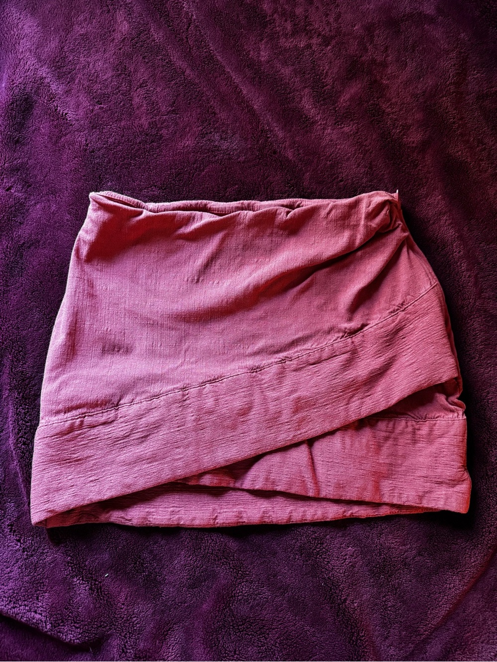 Free People Dusty Rose Wrap Mini Skirt